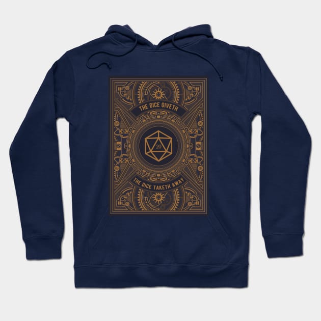 Steampunk Dice Giveth and Taketh Away Hoodie by pixeptional